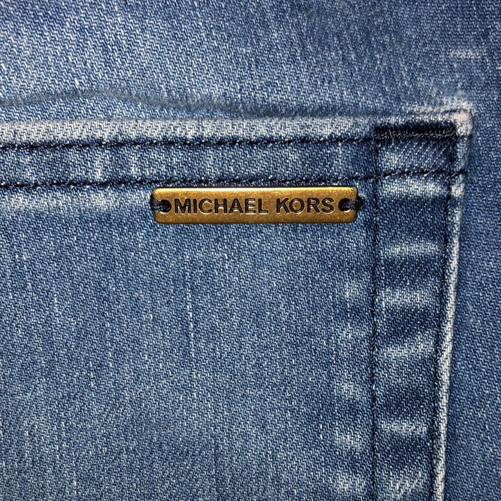Michael Kors Dillon Relaxed Fit Denim with holes in knees size 12 - Picture 3 of 9